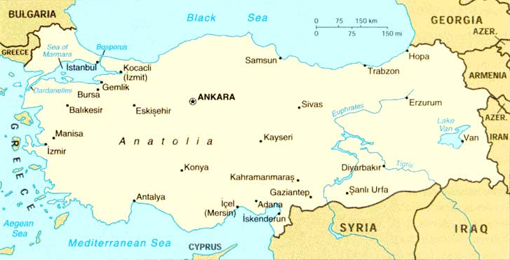 Turkey Resorts Map